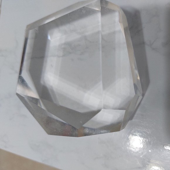 Clear Crystal Paperweight - Picture 2 of 4